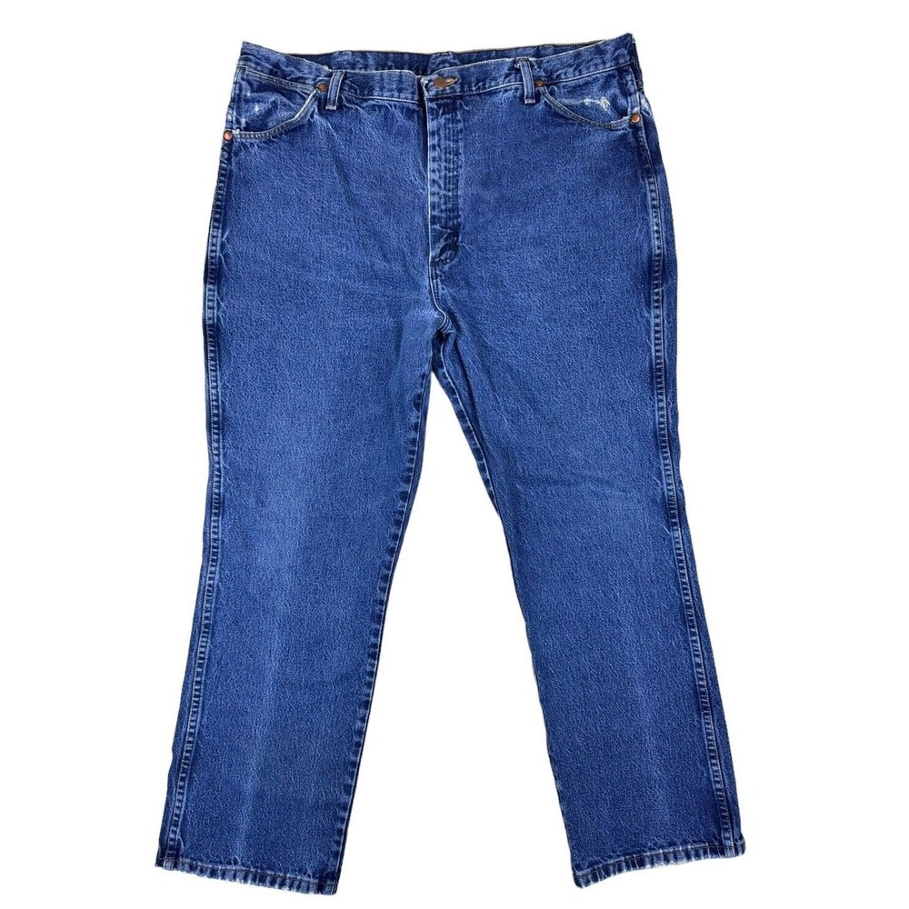 Wrangler Mens Jeans 42x30 Blue‎ Denim Straight Western Cowboy 936DSD WPL6428